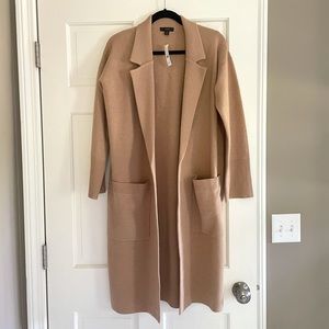 NWT J.Crew Ella Open-Front Long Sweater Blazer